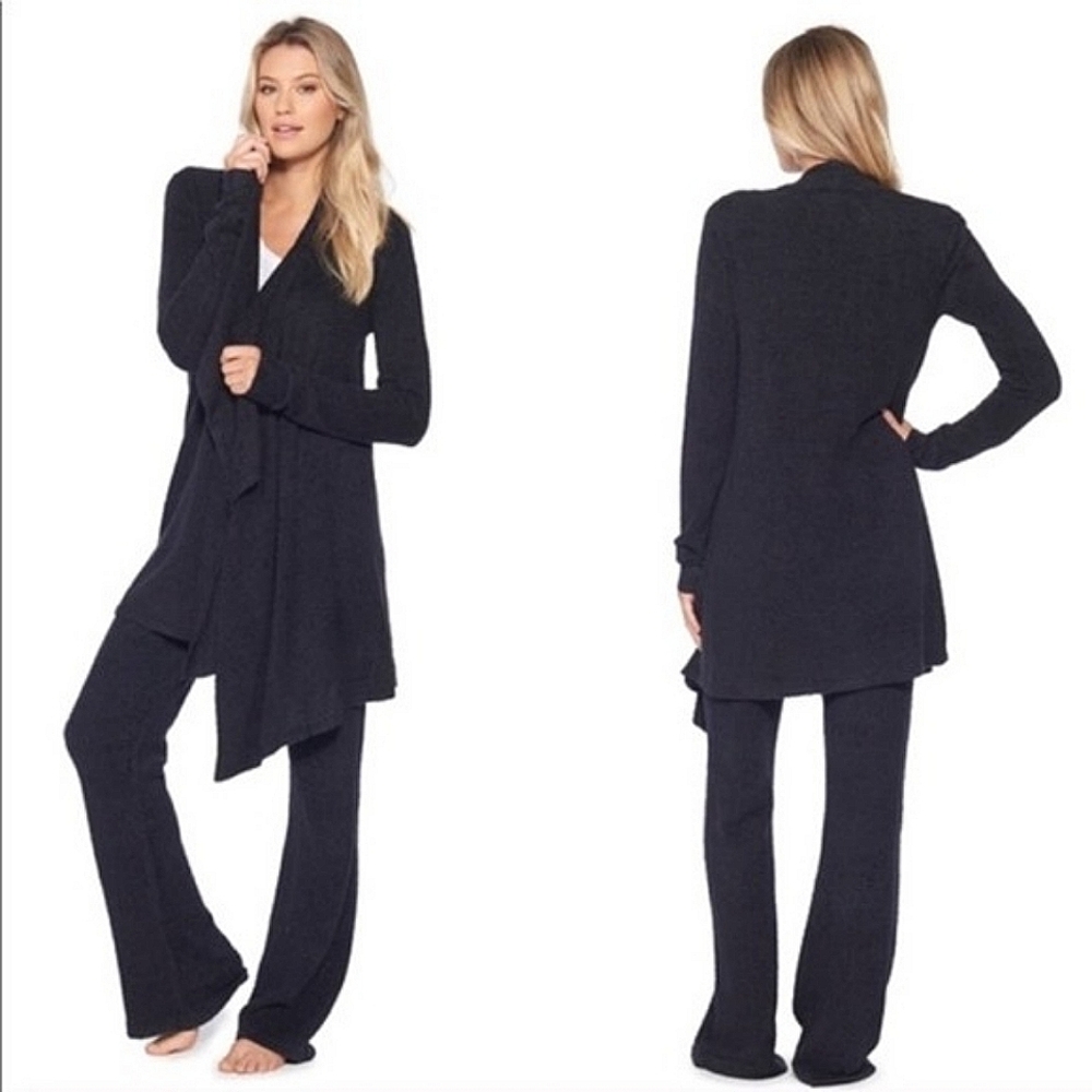 Barefoot Dreams Bambo Chic Lite Dark Blue Cardigan S/M